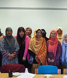 Sharing a welcoming lunch with our Bangladeshi community