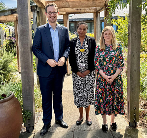 Darren Jones MP, Chief Executive Susan Hamilton and Claire Hazelgrove MP