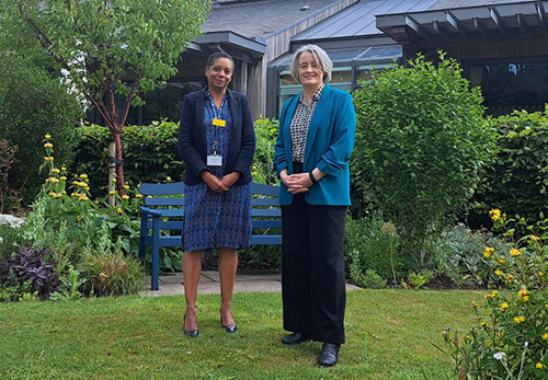 Chief Executive Susan Hamilton with Claire Young MP