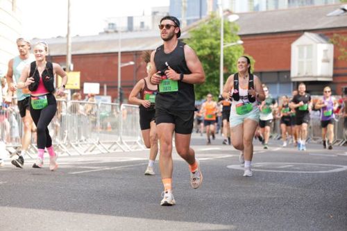Josh training at the Great Bristol run