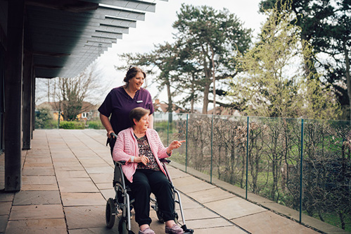 Health Care Assistant with a patient