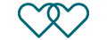 Double Hearts Teal3