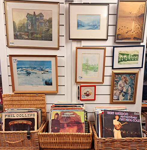 Vintage prints and vinyl at Westbury Hill