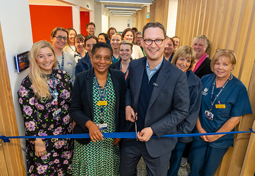 MP Darren Jones opening the new offices with our CEO Susan Hamilton