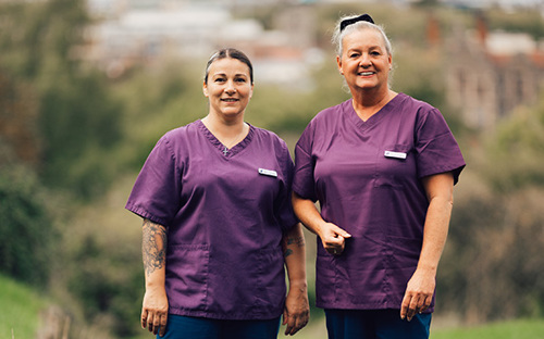 Palliative care support workers