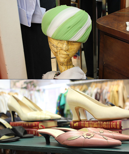 Hat and shoes in our Westbury Hill shop